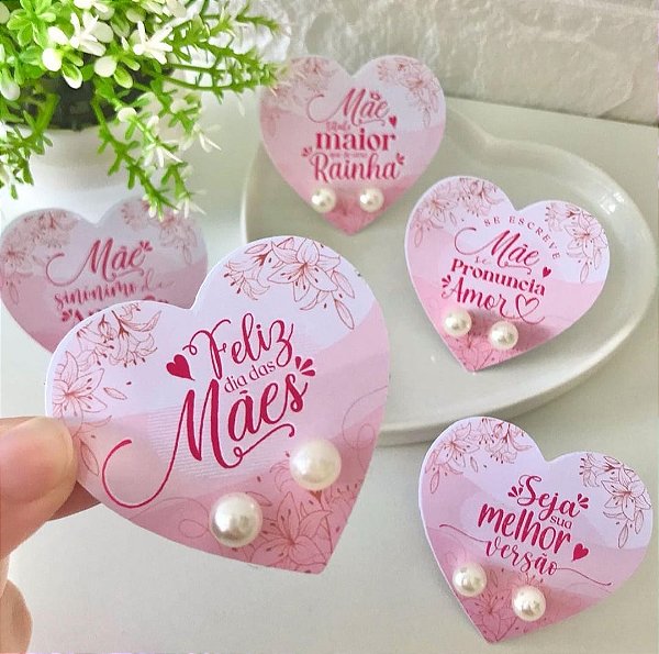Tag com brinco  Dia das Mães - 10 unidades
