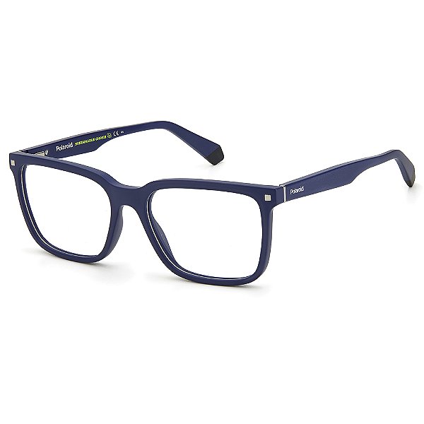 Armação de Óculos Polaroid Pld D436 FLL - 55 Azul