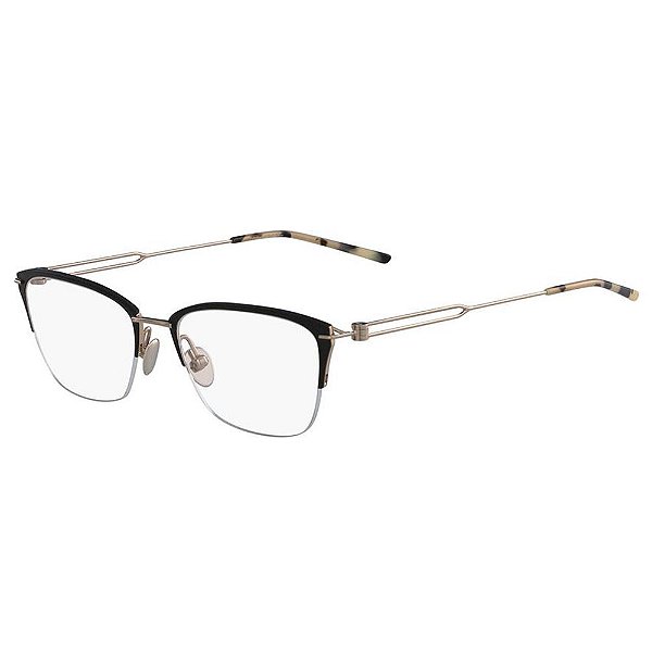 Óculos de Grau Calvin Klein CK8065 007/52 Preto Fosco/Dourado