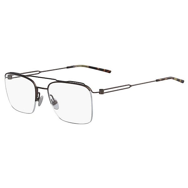 Óculos de Grau Calvin Klein CK8062 223/53 Marrom Fosco