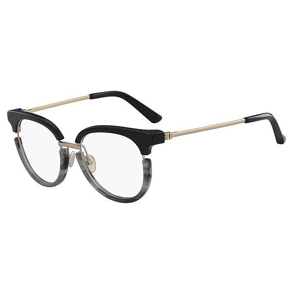 Óculos de Grau Calvin Klein CK8061 076/50 Preto/Cinza