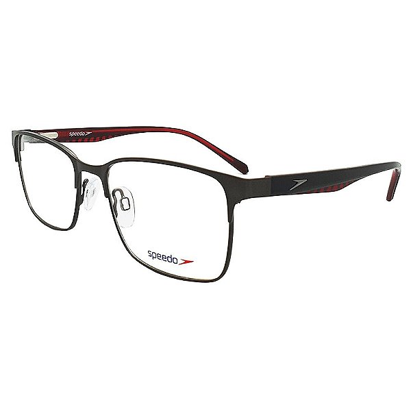 Óculos de Grau Speedo SP1376 02A - Grafite / Vermelho