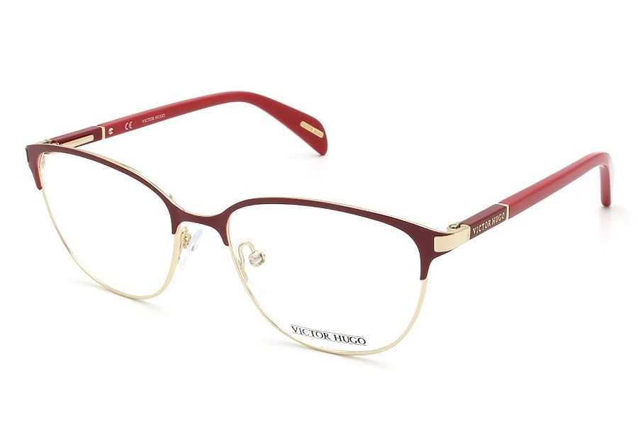Óculos de Grau Victor Hugo VH1257 0357/53 Vermelho/Dourado