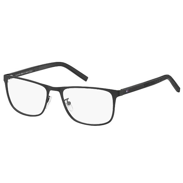 Óculos de Grau Tommy Hilfiger TH 1576/F/57 Preto Fosco