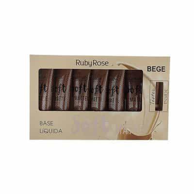 Base Soft Matte Ruby Rose HB-8050 Cor Bege 3 - Box c/ 06 unid