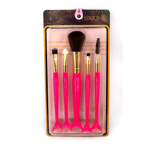 Kit com 5 Pincéis para Maquiagem Sereia Meily's MKP-510