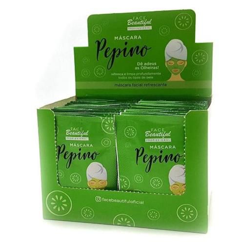 Máscara Facial Pepino Face Beautiful FB115 – Box c/ 50 unid