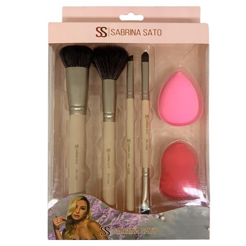 Kit de Pincel e Esponja para Maquiagem Sabrina Sato SS-1209