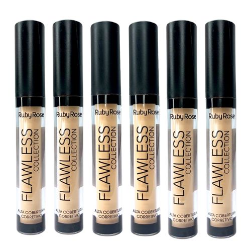 Corretivo Líquido Flawless Collection Ruby Rose HB-8080 Bege Group 02 - Kit c/ 06 unid