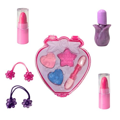 Brinquedo Infantil Kit Maquiagem para Boneca Little Beauty Morango PD-81107