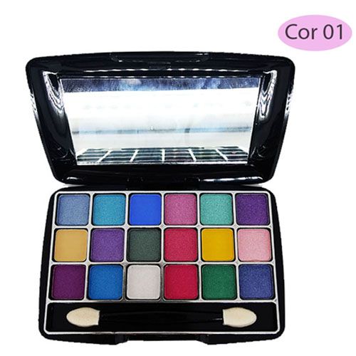 Paleta de Sombras 18 Cores Miss France MF-7397