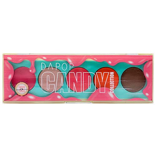 Quinteto de Sombras Vermelho Candy Collection Dapop DP2112