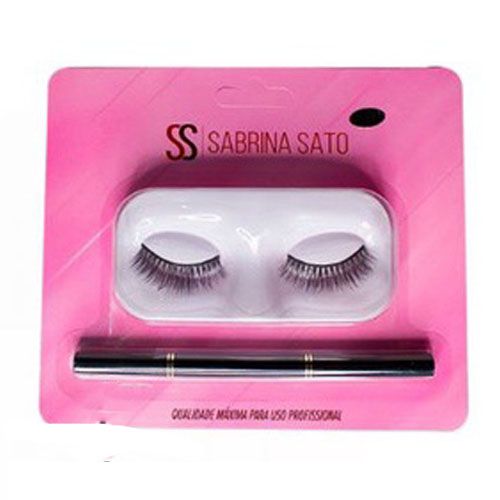 Kit de Cílios Postiços + Pincel para Sobrancelha Duplo Sabrina Sato SS-1346