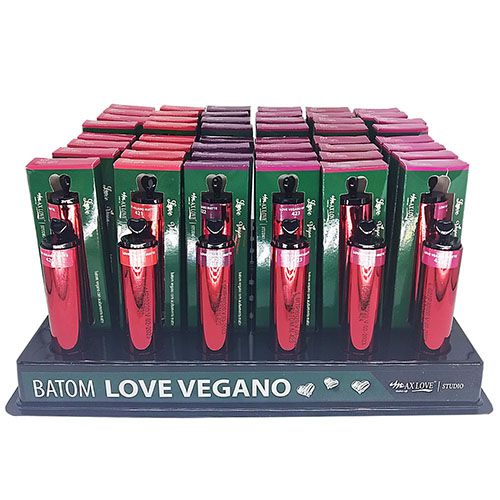 Batom Love Vegano Max Love - Box c/ 48 unid