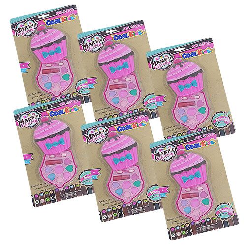 Kit de Maquiagem Infantil Cupcake Goal Kids GK1356 - Kit c/ 06 unid
