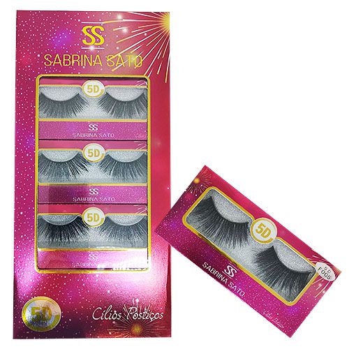 Cílios Postiços 5D-F005 Sabrina Sato SS-1381 - Box c/ 10 unid