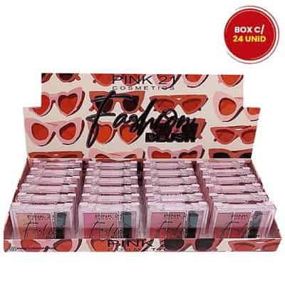 Paleta de Blush Fashion Pink 21 Cosmetics CS3129 - Box c/ 24 unid