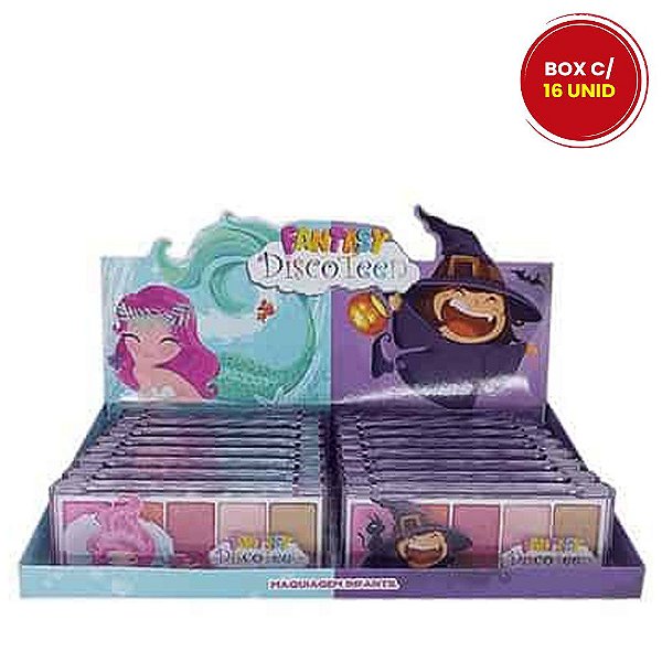 Blush e Iluminador Fantasy Disco Teen DT0012 – Box c/ 16 unid