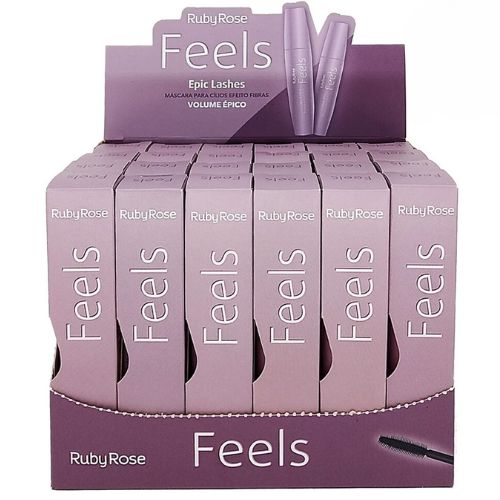 Máscara para Cílios Epic Lashes Feels Ruby Rose HB-506 - Box c/ 24 unid