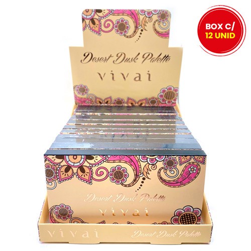 Paleta de Sombras Desert Dusk Vivai 1011.1.1 - Box c/ 12 unid