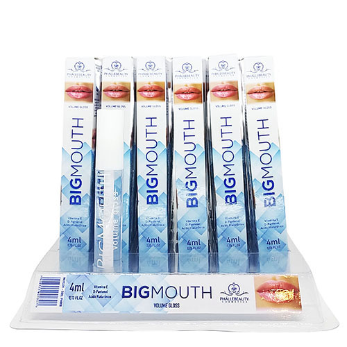Gloss para Volume Labial Big Mouth Incolor Phállebeauty PH008 – Box c/ 36 unid