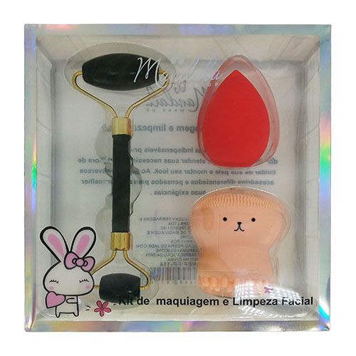 Kit de Maquiagem e Limpeza Facial Mandala FP-114