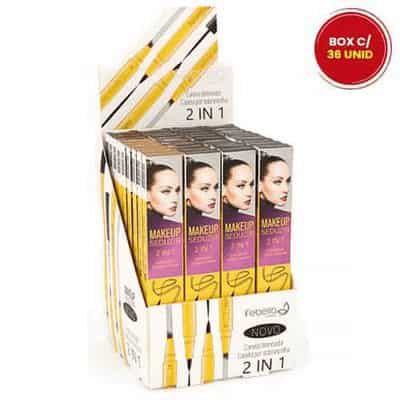 Caneta 2 em 1 Delineadora e Sobrancelha Febella DOS3027 - Box c/ 36 unid