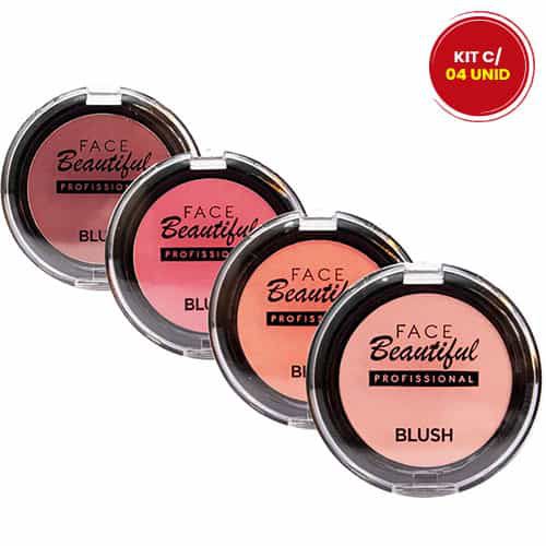 Blush Face Beautiful FB209 - Kit c/ 04 unid