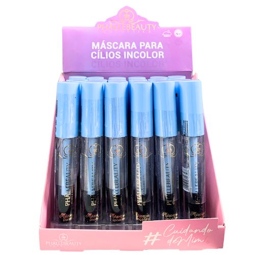 Máscara para Cílios e Sobrancelhas Incolor Phállebeauty PH0305 - Box c/ 24 unid