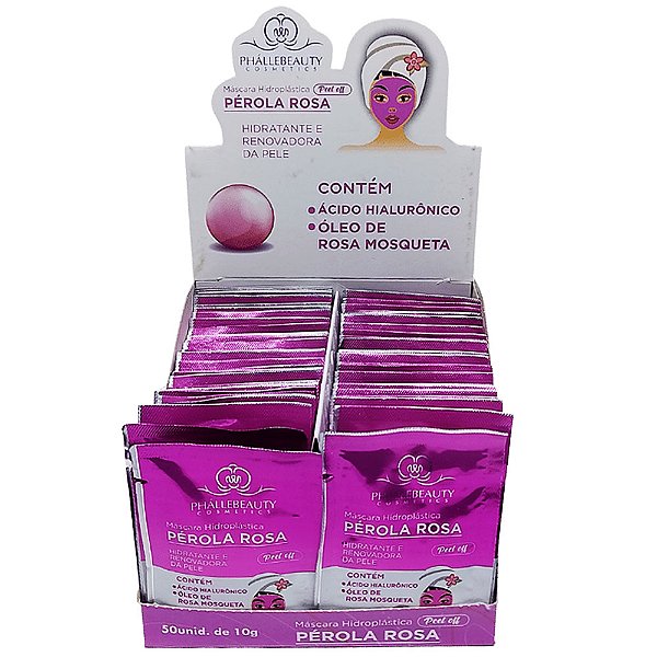 Máscara Hidroplástica Pérola Rosa Phállebeauty - Atacado