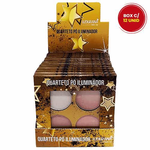 Quarteto Pó Iluminador Ludurana B00112 - Box c/ 12 unid