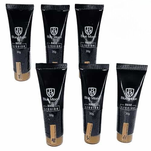 Base Líquida Blue Moon BM012 - Kit c/ 06 unid