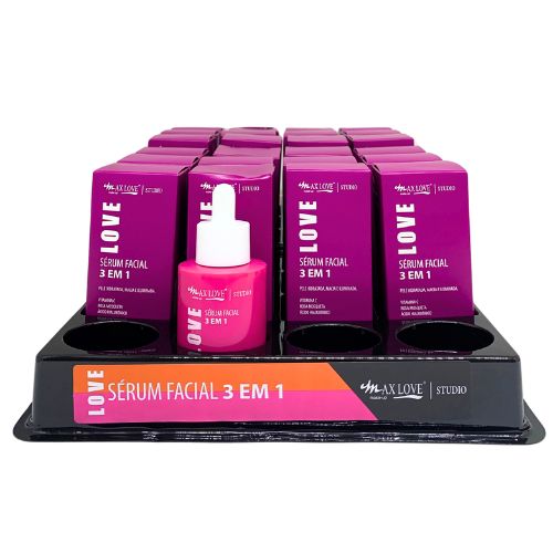 Sérum Facial 3 em 1 Max Love - Box c/ 24 unid