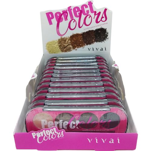 Sombra para Sobrancelhas Perfect Colors Vivai 2019.4.1 - Box c/ 12 unid