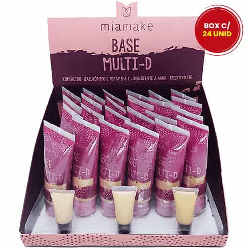 Base Líquida Multi-D Cores Claras Mia Make 202 - Box c/ 24 unid