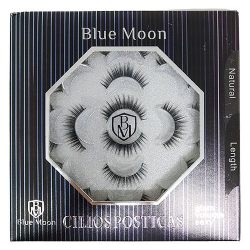 Cílios Postiços com 07 Pares Blue Moon BM1014-2