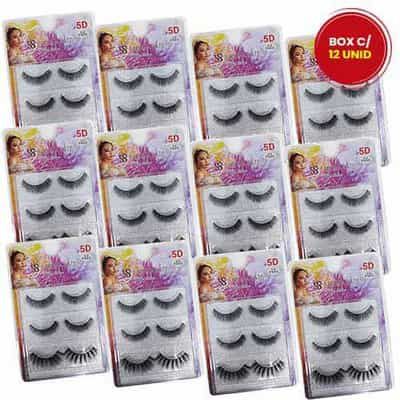 Cílios Postiços 5D-F002 Sabrina Sato SS-1472 - Box c/ 12 unid