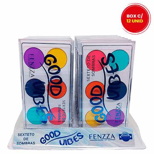 Sexteto de Sombras Good Vibes Fenzza FZ10042 - Box c/ 12 unid