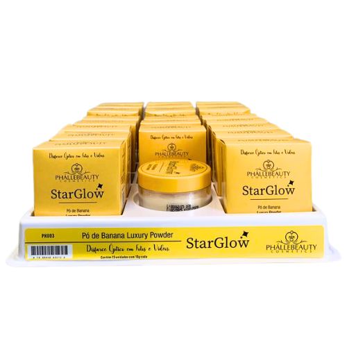 Pó de Banana Star Glow PhálleBeauty PH003 - Box c/ 22 unid