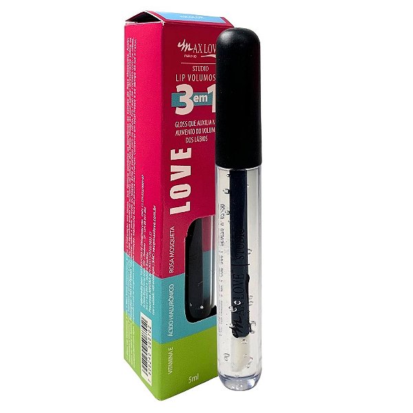 Gloss Lip Volumoso 3 em 1 Cor 300 Max Love