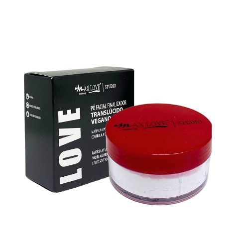 Pó Facial Finalizador Translúcido Vegano Max Love
