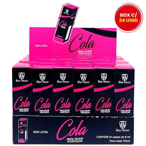 Cola para Cílios Postiços Blue Moon - Box c/ 24 unid
