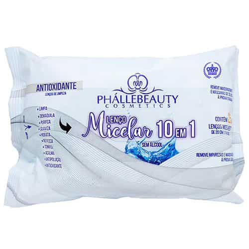 Lenço Micelar Demaquilante 10 em 01  Phállebeauty PH0153