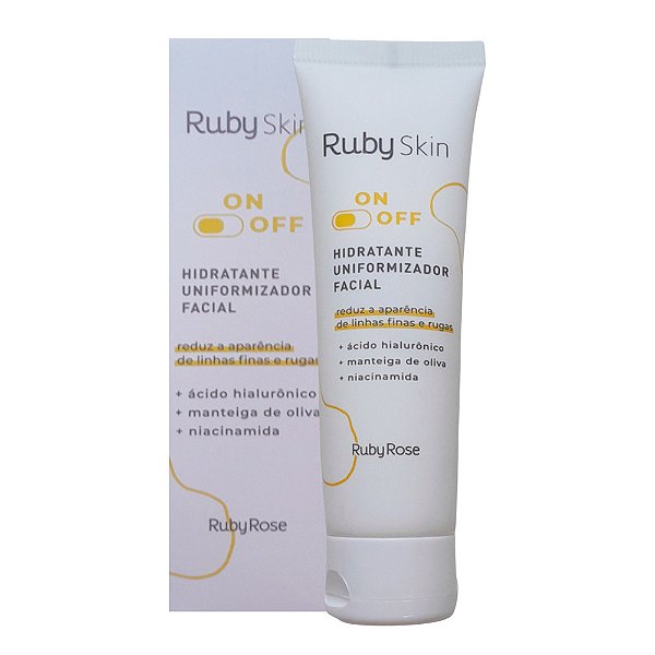Hidratante Uniformizador Facial Ruby Skin ON OFF Ruby Rose HB-408