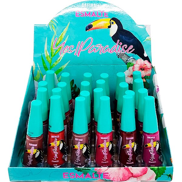 Esmalte Yes Paradise Safira - Box c/ 24 unid