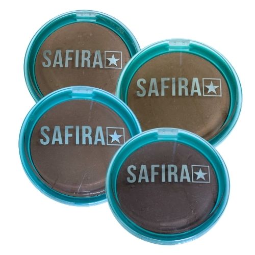 Pó Compacto Cores Escuras Safira - Kit c/ 04 unid