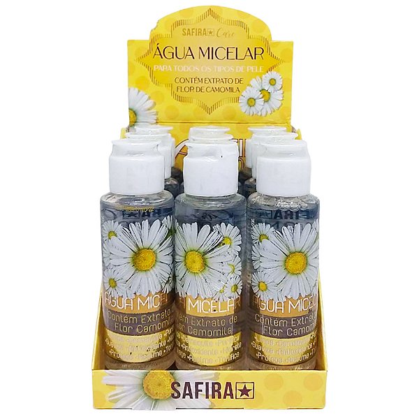Água Micelar Safira Care - Box c/ 09 unid