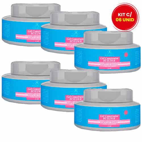 Gel Construtor Builder Led UV Clear Phállebeauty PH00519 - Kit c/ 06 unid