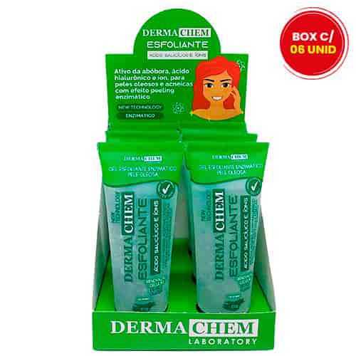 Gel Esfoliante Ácido Salicílico e Íons Dermachem - Box c/ 06 unid