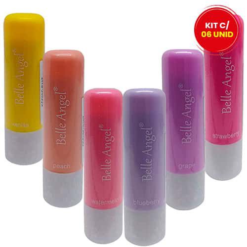 Lip Balm Belle Angel B107 - Kit c/ 06 unid